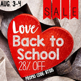 back to school sale TPT ad